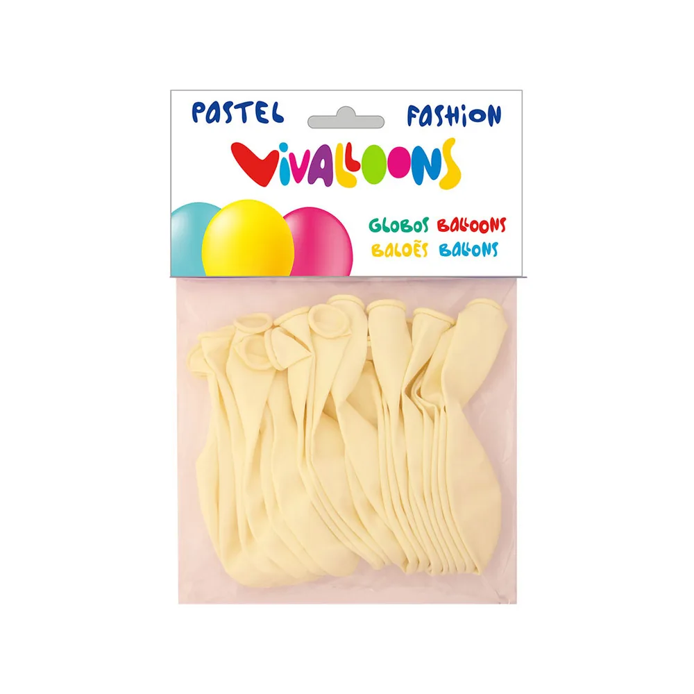 Globo 100% Latex Biodegradable Blanco Bolsa de 20 Unidades