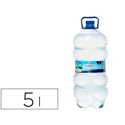 Agua Mineral Natural Fuente Primavera Garrafa de 5 L