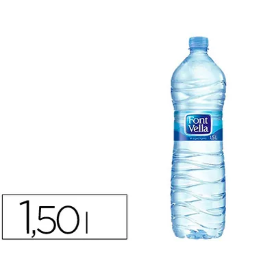 FONT VELLA Agua Mineral Natural Font Vella Botella Sant Hilari 1,5 L