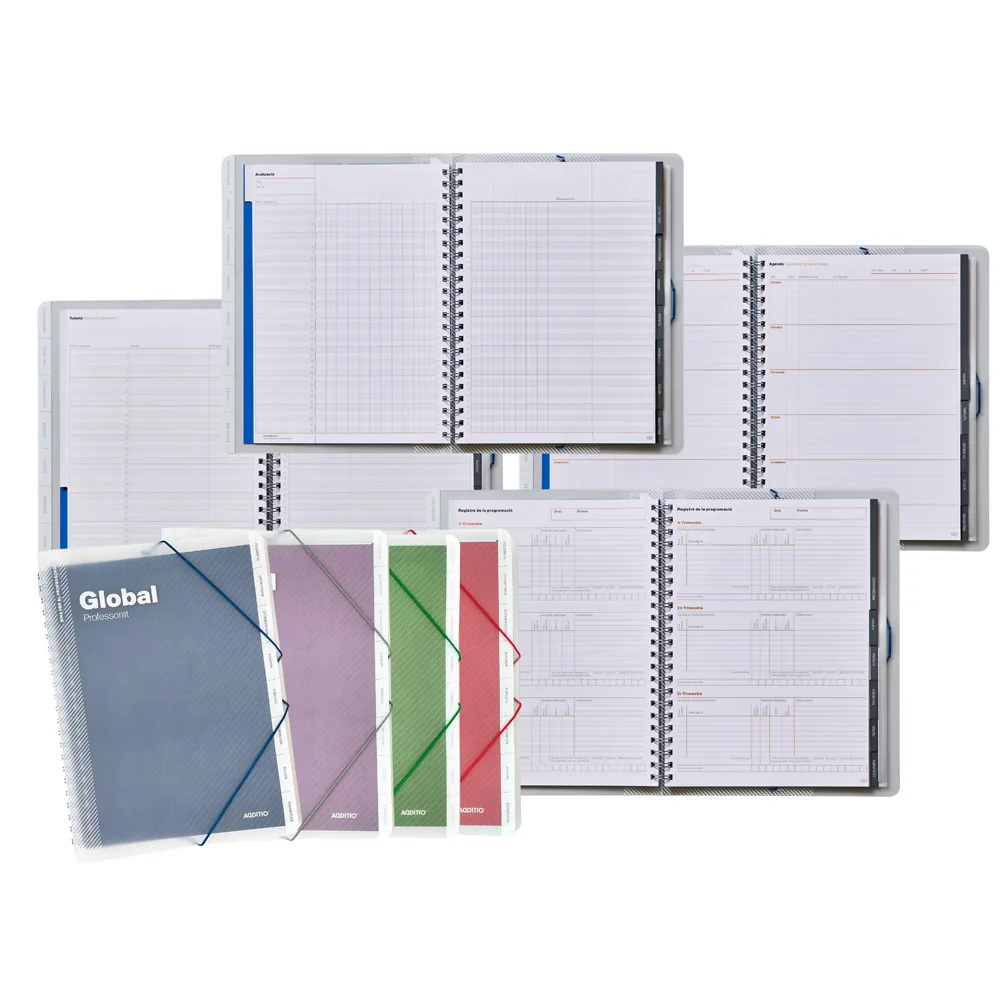 Carpeta Global Catalan Additio DIN A4 con Evaluacion Continua Programacion Tutoria y Reuniones