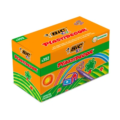 PLASTIDECOR Lapices Cera Plastidecor School Pack de 352 Unidades Colores Surtidos 16 X Color
