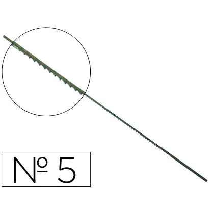 Pelos de Segueta Madera Nº5 Caja de 144 Unidades