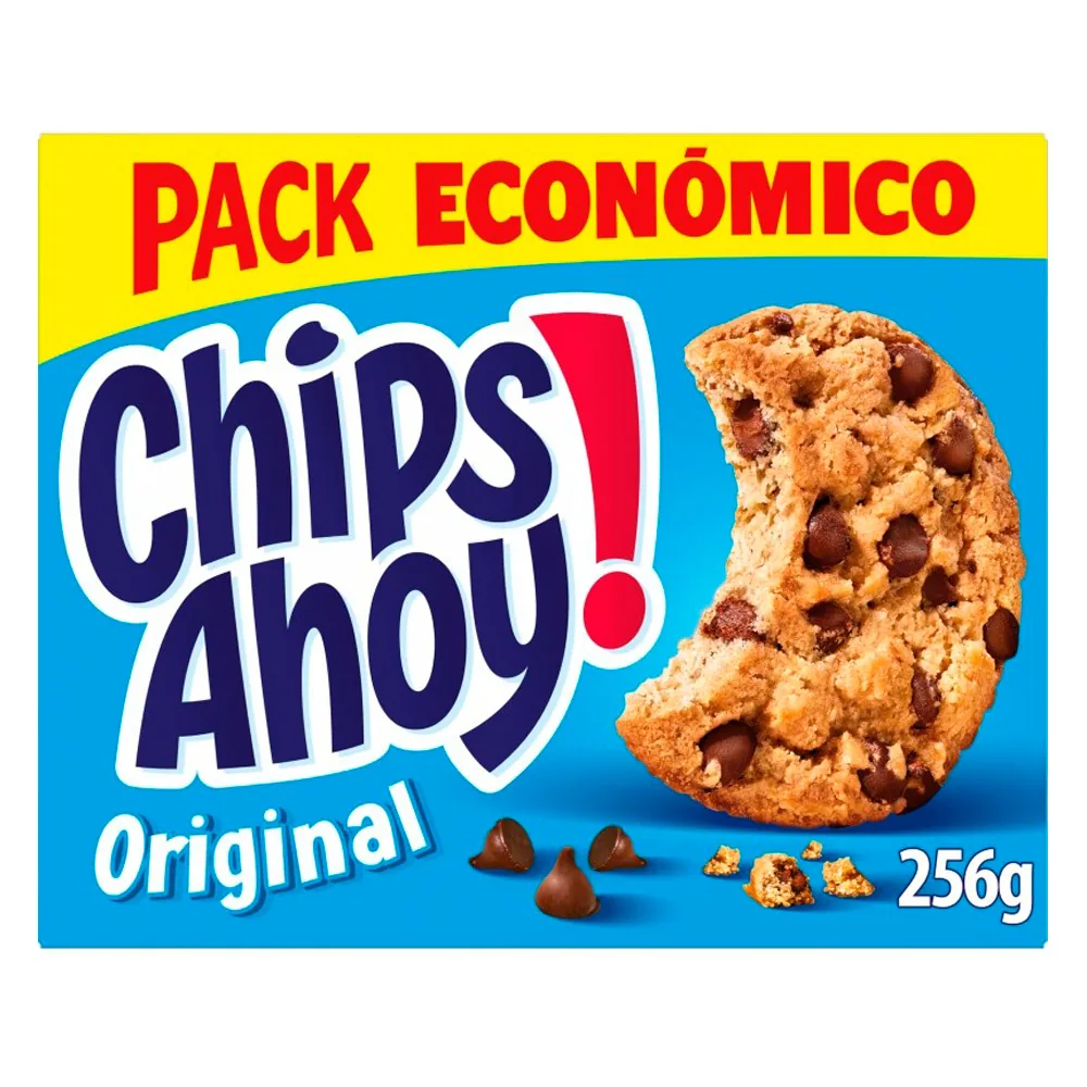 Galleta Chips Ahoy Paquete de 128 G Caja de 2 Unidades
