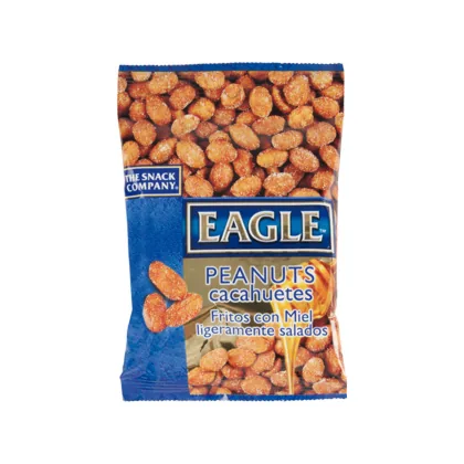 Cacahuetes Fritos con Miel Eagle Snacks Ligeramente Salados Bolsa 90 G