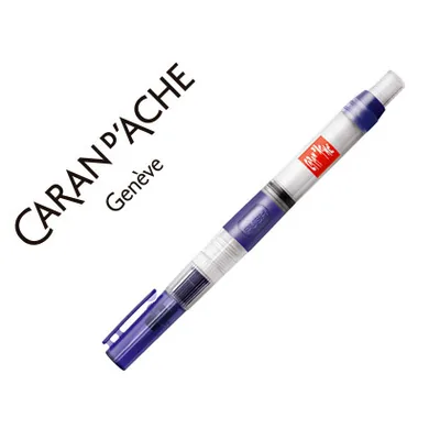 CARAN D' ACHE Pincel Caran D'ache con Deposito de Agua Regulable Cuerpo Enroscable y Capuchon con Clip