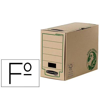 FELLOWES Caja Archivo Definitivo Fellowes Folio Carton Reciclado Lomo 150 MM