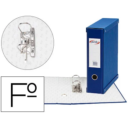 Modulo Pardo 1 Archivador de Palanca Folio 2 Anillas 70 MM Azul 350X100X290 MM
