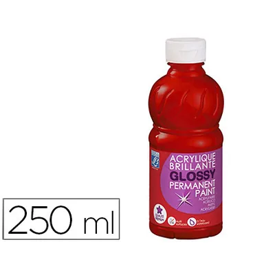 L&B Pintura Acrilica L&B Brillo Rojo Primario Bote de 250 ML