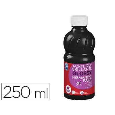 L&B Pintura Acrilica L&B Brillo Negro Bote de 250 ML