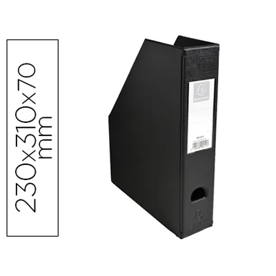EXACOMPTA Revistero Exacompta Pvc Lomo 70 MM Color Negro 230X310X70 MM