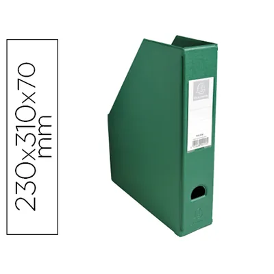 EXACOMPTA Revistero Exacompta Pvc Lomo 70 MM Color Verde 230X310X70 MM