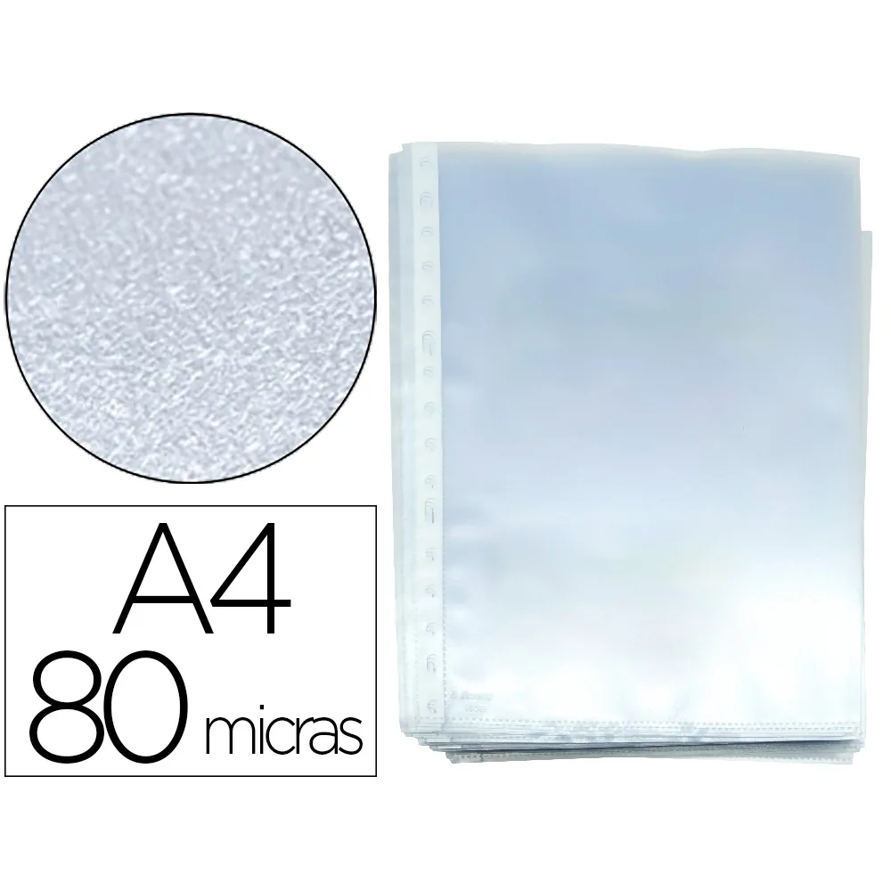 Funda Multitaladro Esselte DIN A4 Polipropilen 30% Reciclado 80 Mc 16 Taladros Piel de Naranja Caja 100 Unidades