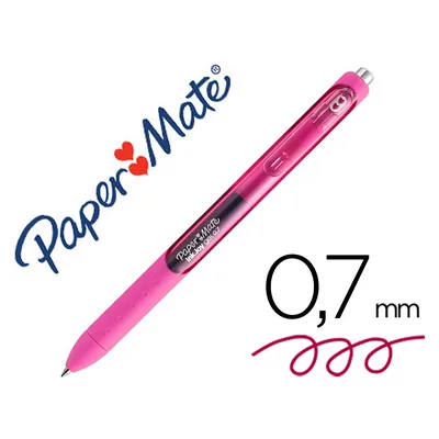 PAPERMATE Boligrafo Paper Mate Inkjoy Retractil Gel Pen Trazo 0,7 MM Cereza