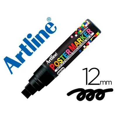 ARTLINE Rotulador Artline Poster Marker EPP-12 Punta Redonda 12 MM Color Negro