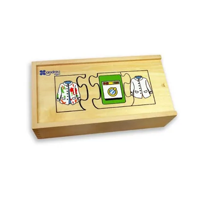 Puzle Andreutoys Madera Secuencias Temporales 10 Puzles 24X12X6,5 CM