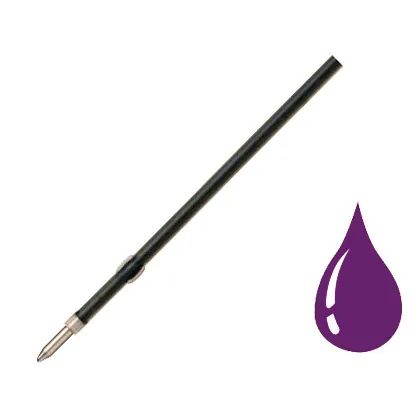 Recambio Boligrafo Liderpapel Gummy Touch Retractil 1,0 MM Tinta Violeta Bolsa de 10 Unidades