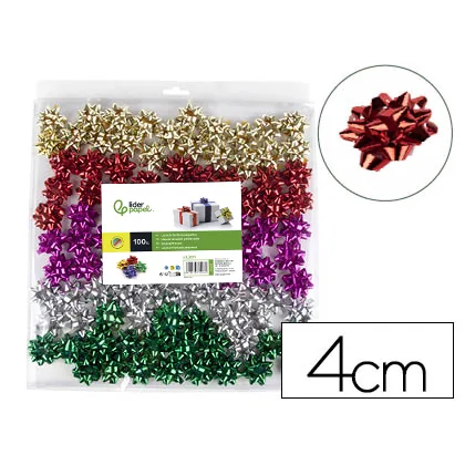 Lazos Liderpapel Fantasia Pequeños Metalizados Colores Surtidos