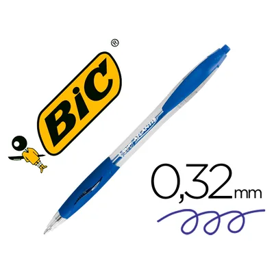 BIC Boligrafo Bic Atlantis Azul Retractil Tinta Aceite Punta de 1 MM