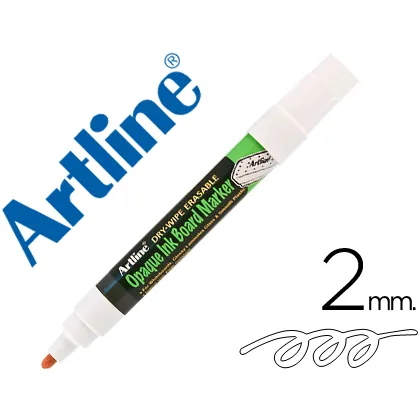 Rotulador Artline Pizarra EPD-4 Color Blanco Opaque Ink Board Punta Redonda 2 MM