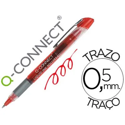 Q-CONNECT Rotulador Q-Connect Roller Ball Rojo 0,5 MM