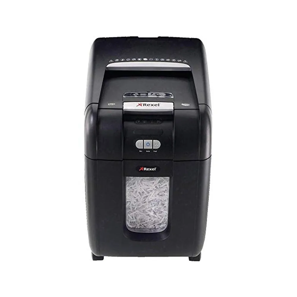 Destructora de Documento Rexel AUTO+130M Capacidad de Corte 130 Hojas Destruye Clipsgrapas y Tarjetas
