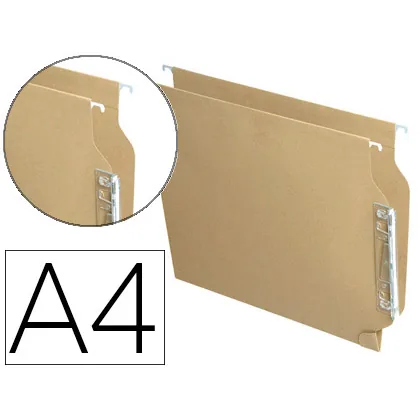 Carpeta Colgante Fade DIN A4 Visor Lateral Kraft Eco