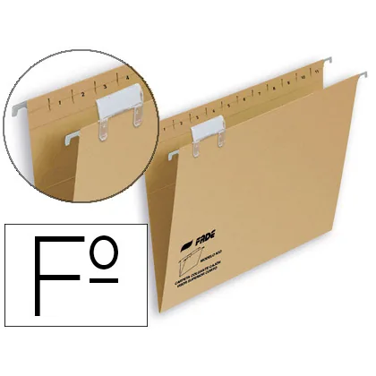 Carpeta Colgante Fade Folio Visor Superior Kraft Eco