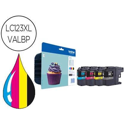 Ink-jet Brother DCP-J4110DW MFC-J4410DW/4510DW/ 4710DW/6520DW 6720DW/6920DW Pack 4 Colores -600 Pag
