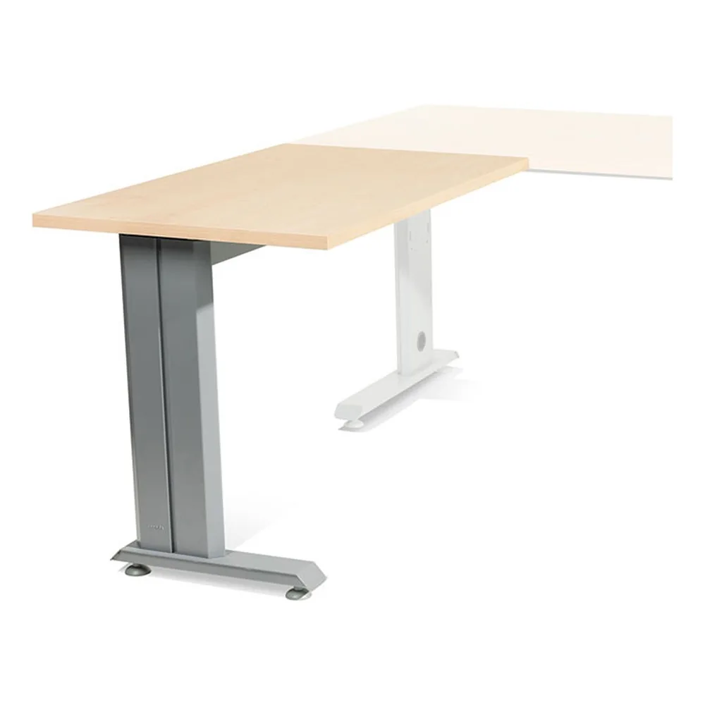 Ala para Mesa Rocada Serie Metal 60X100 CM Derecha O Izquierda Acabado Gris/haya