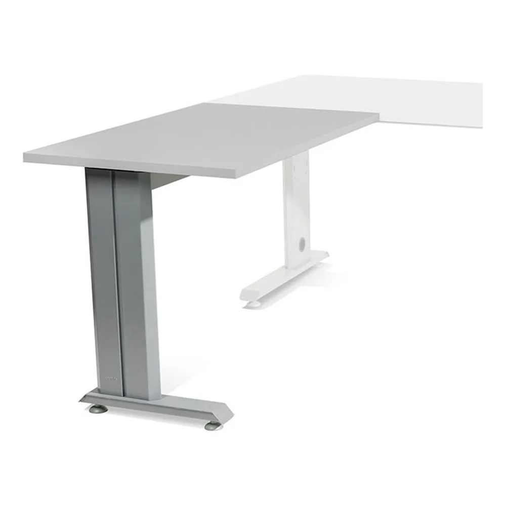 Ala para Mesa Rocada Serie Metal 60X100 CM Derecha O Izquierda Acabado Gris/gris