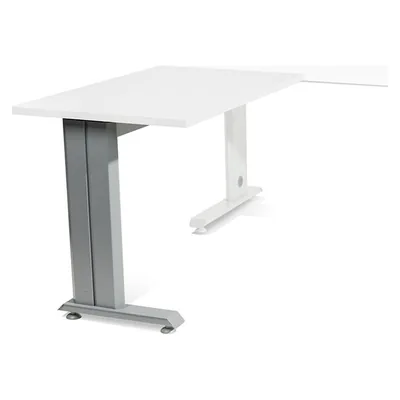 ROCADA Ala para Mesa Rocada Serie Metal 60X100 CM Derecha O Izquierda Acabado Gris/blanco