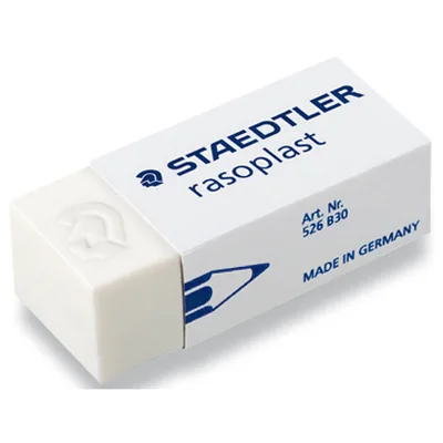 STAEDTLER Goma de Borrar Staedtler 526 B30 Plastico Blanca