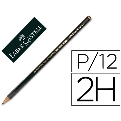 Lapices de Grafito Faber 9000 2H Unidad