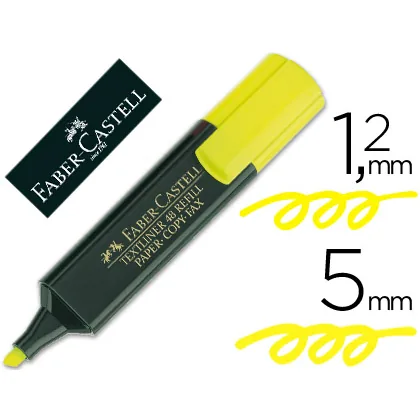 Rotulador Faber Castell Fluorescente Textliner 48 Amarillo