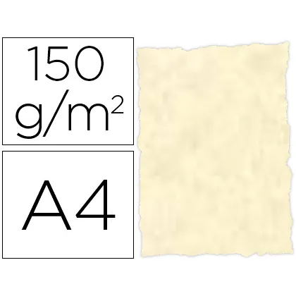 Papel Pergamino DIN A4 Troquelado 150 GR Color Parchment Topacio Paquete de 25 Hojas