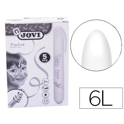 Barra de Maquillaje Jovi Twist Make-up Blanca Caja de 5 Unidades