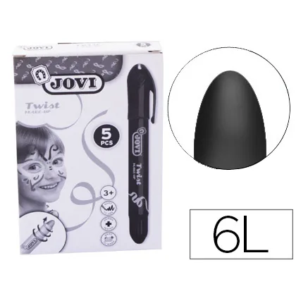 Barra de Maquillaje Jovi Twist Make-up Negro Caja de 5 Unidades