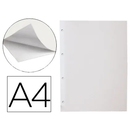 Hoja Album de Fotos Liderpapel DIN A4 Autoadhesiva Blanca