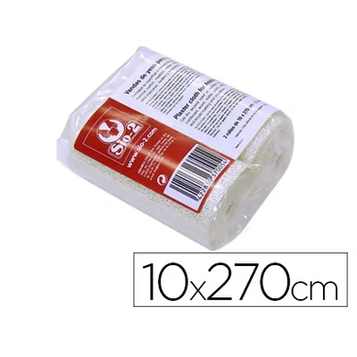 SIO-2 Vendas Yeso SIO-2 10X270 CM Paquete de 2 Rollos Ideal Paramascaras Moldes y Maquetas