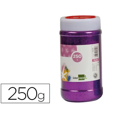 FANTA Purpurina Liderpapel Fantasia Color Violeta Metalizado Bote de 250 GR