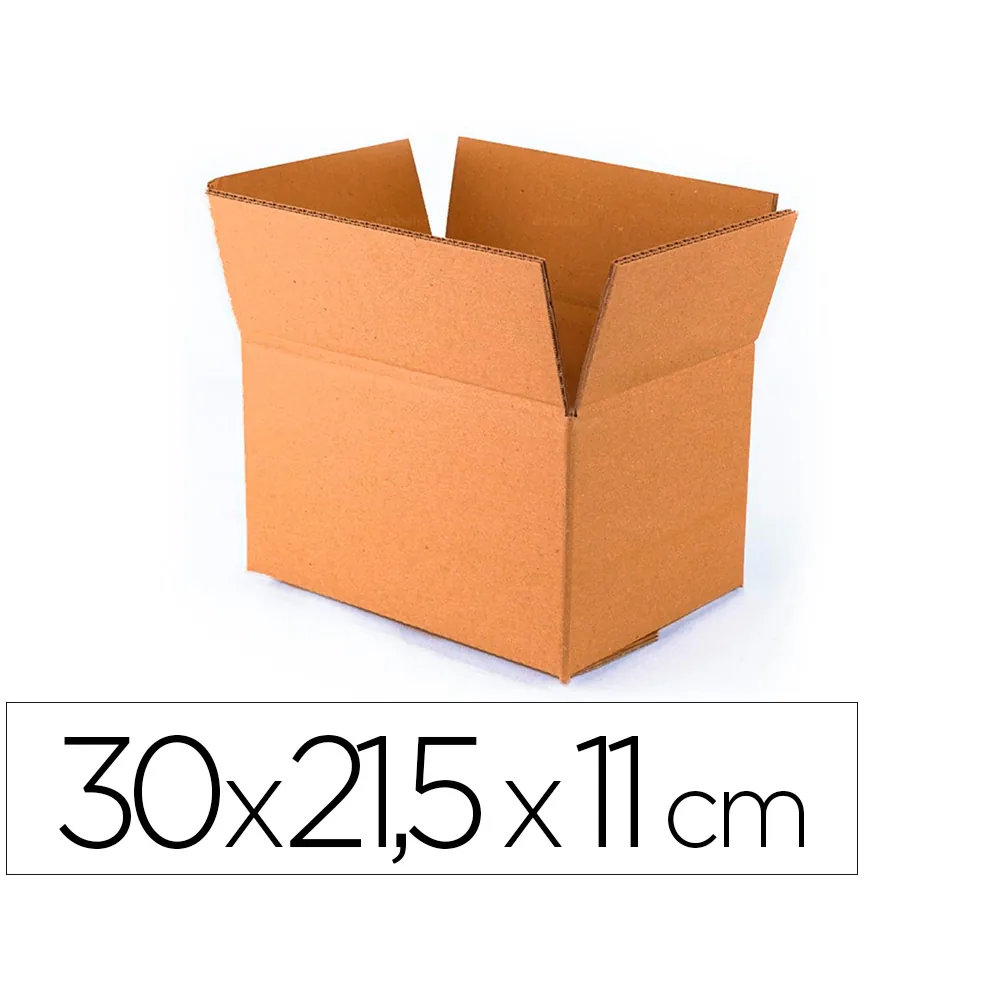 Caja para Embalar Q-Connect Americana con Fondo Automaticocarton Canal Simple 3 MM Colorcolor Kraft 300X215X110 MM