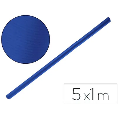 LIDERPAPEL Papel Kraft Liderpapel Azul Azurita Rollo 5X1 M