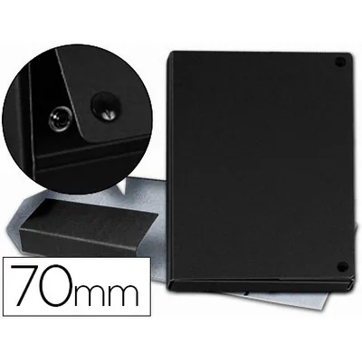 PARDO Carpeta Proyectos Pardo Folio Lomo 70 MM Carton Forrado Negro con Broche
