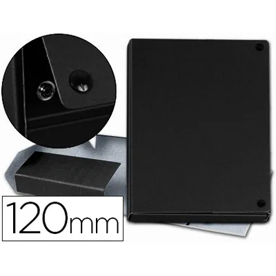 PARDO Carpeta Proyectos Pardo Folio Lomo 120 MM Carton Forrado Negro con Broche