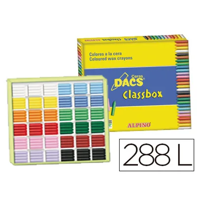 DACS Lapices Cera Dacs Classbox Caja de 288 Unidades 12 Colores Surtidos