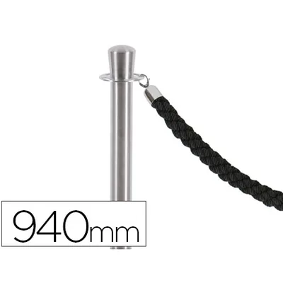 BLANCA Poste Separador Cromado Satinado Altura 940 MM Base 320 MM
