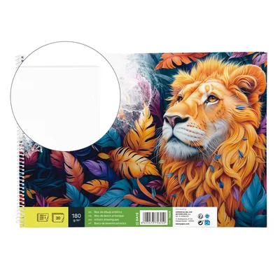 ARTIST Bloc Dibujo Liderpapel Artistico Espiral 230X325MM 20 Hojas 180G/M2 Sin Recuadro Perforado