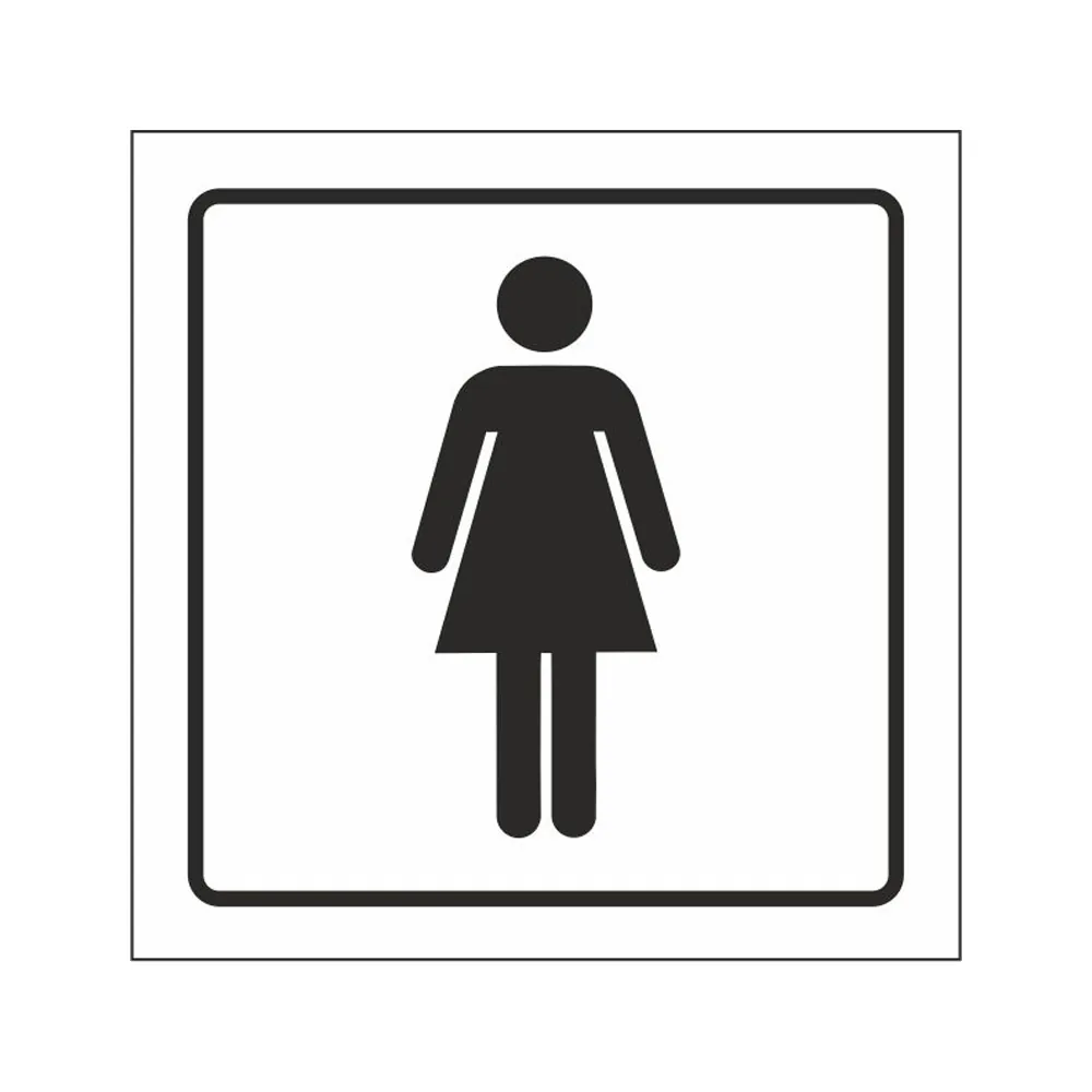 Pictograma Syssa Señal de Aseos Señoras en Pvc 105X105 MM