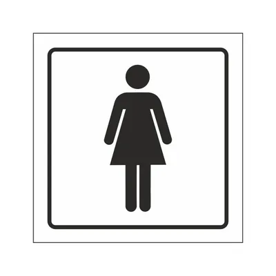 SYSSA Pictograma Syssa Señal de Aseos Señoras en Pvc 105X105 MM