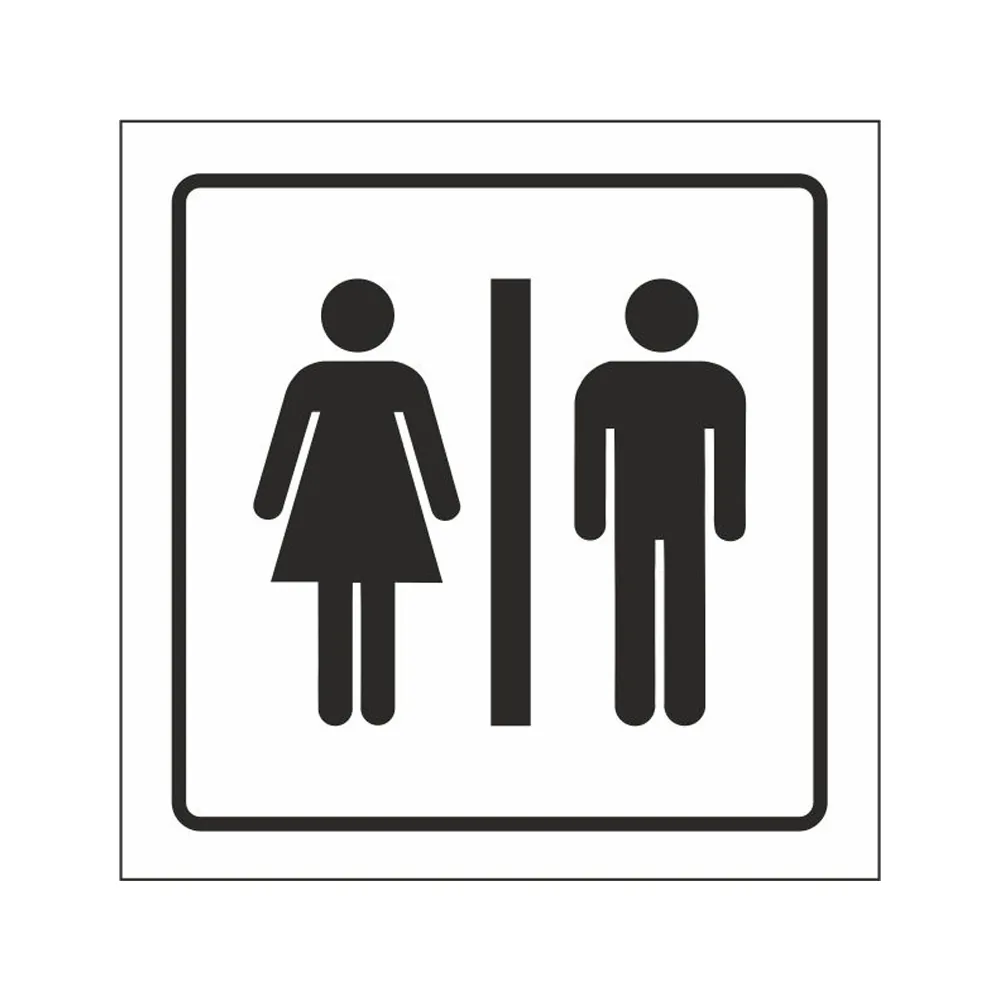 Pictograma Syssa Señal de Aseos Caballeros-señoras en Pvc 105X105 MM